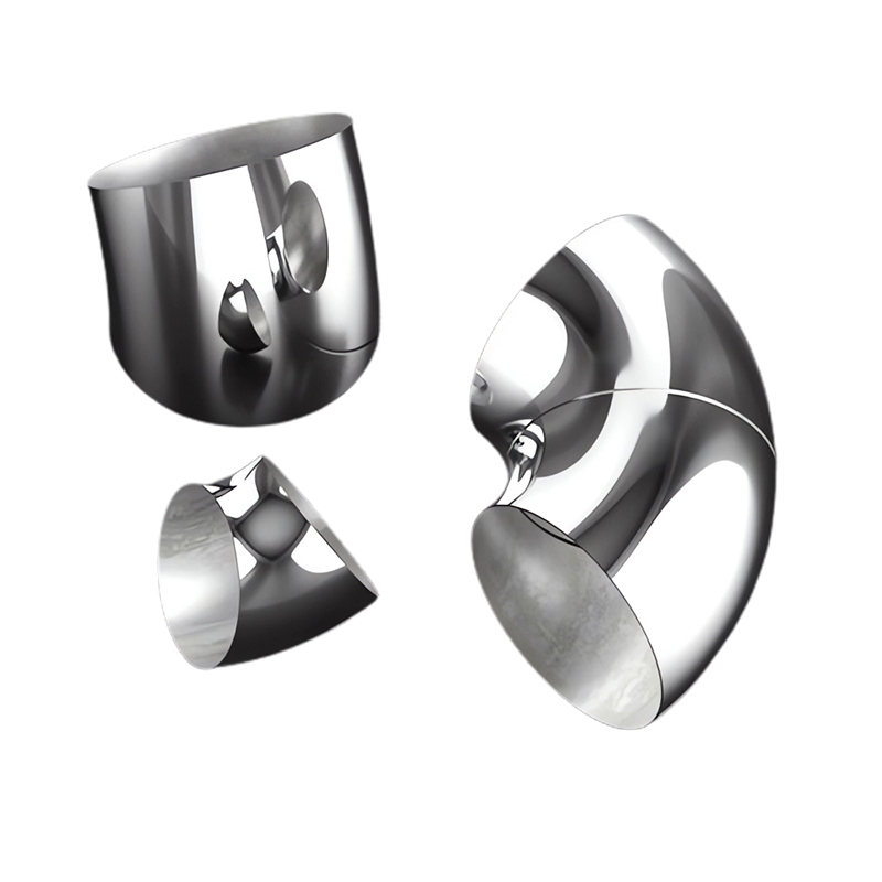Sanitary gradu interior exterius polito Aliquam Steel XLV ° Short Radius cubito