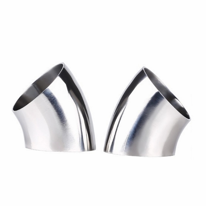 Tenues murum Terulative Weld Steel XLV ° Short Radius Tube flectit