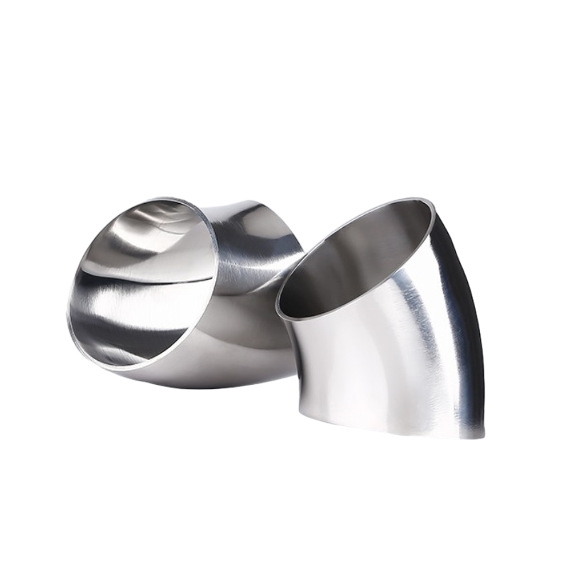 Tenues murum Terulative Weld Steel XLV ° Short Radius Tube flectit