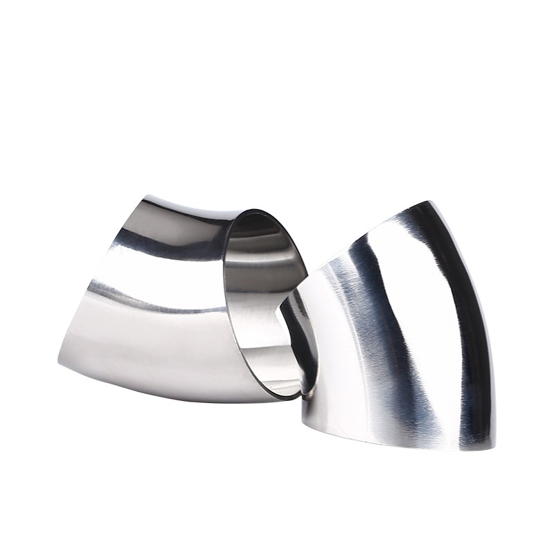 Tenues murum Terulative Weld Steel XLV ° Short Radius Tube flectit