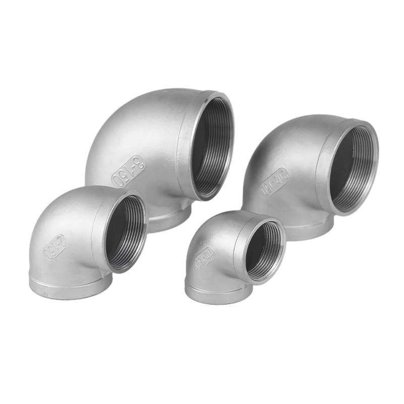 316L Aliquam Steel calidum intinxit threadded XC ° cubito pipe Fittings