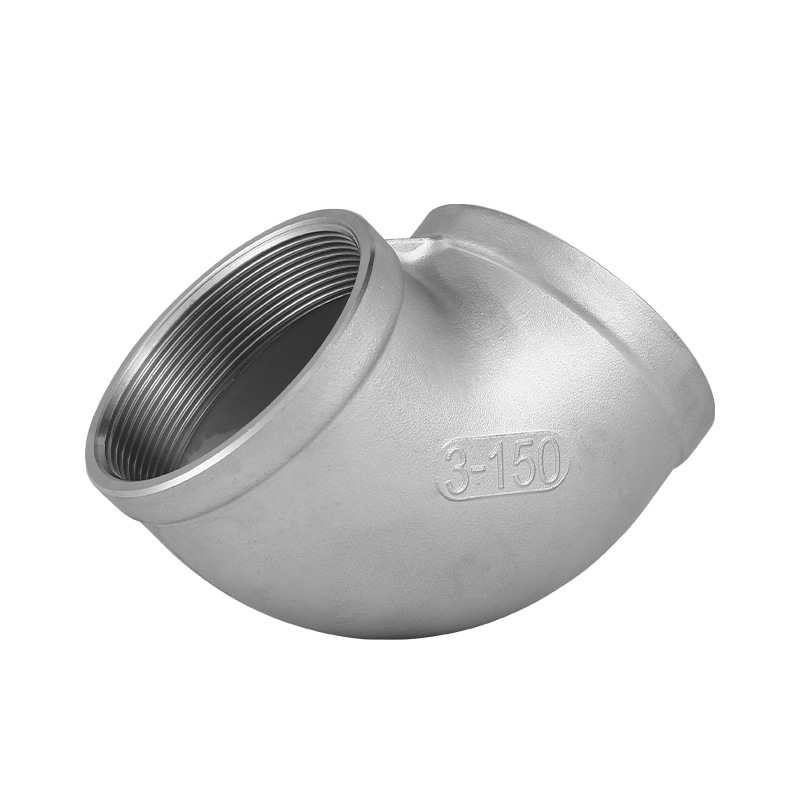 316L Aliquam Steel calidum intinxit threadded XC ° cubito pipe Fittings