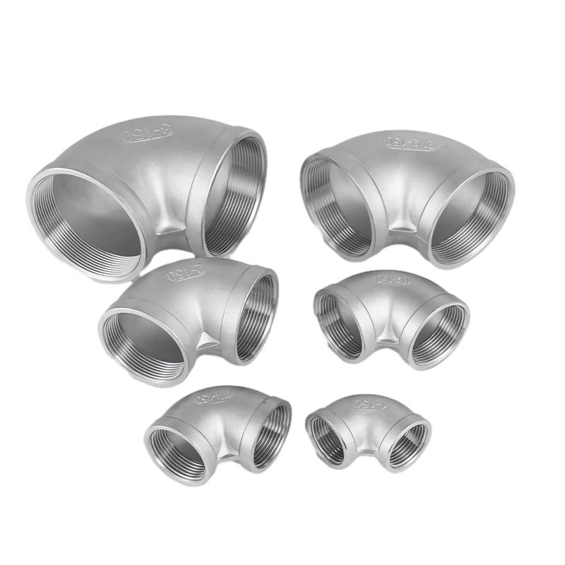316L Aliquam Steel calidum intinxit threadded XC ° cubito pipe Fittings